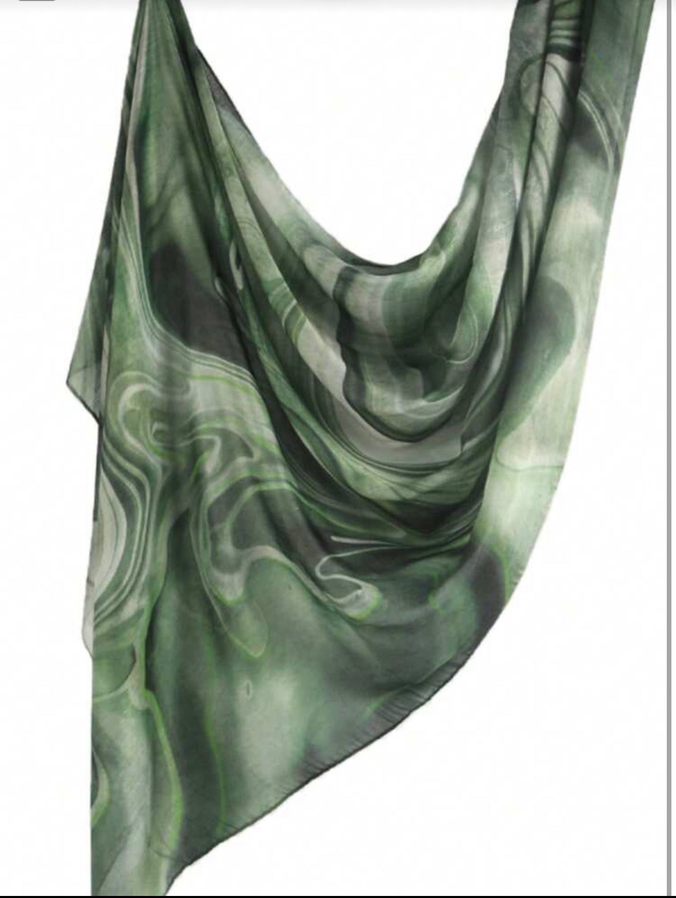 Watercolor Scarf, Marble Pattern,