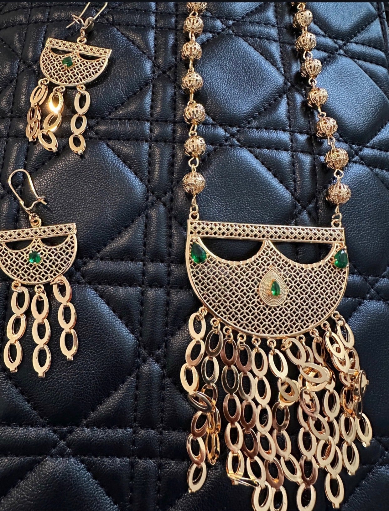Gold Plated Crystal Stone Jewelry