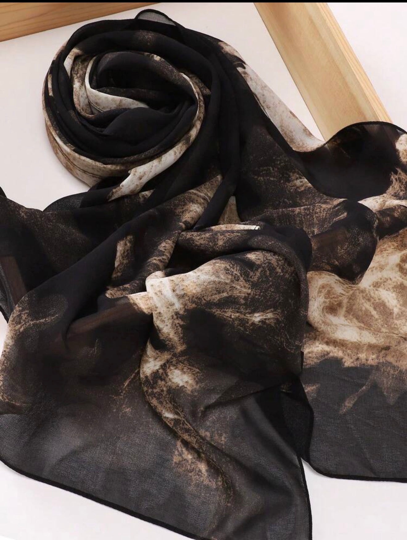 Chiffon Tie Dye Print Women Hijab, Printed
