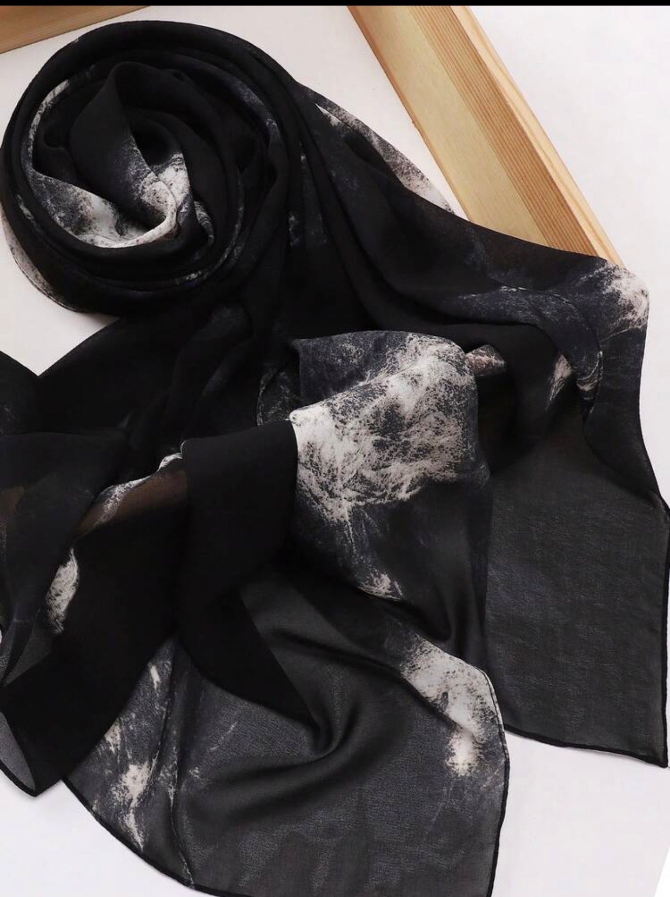 Chiffon Tie Dye Print Women Hijab, Printed
